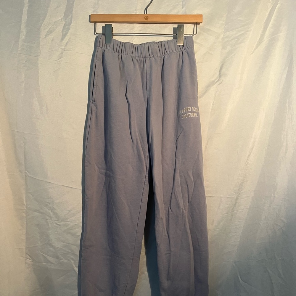 brandy melville light purple sweatpants